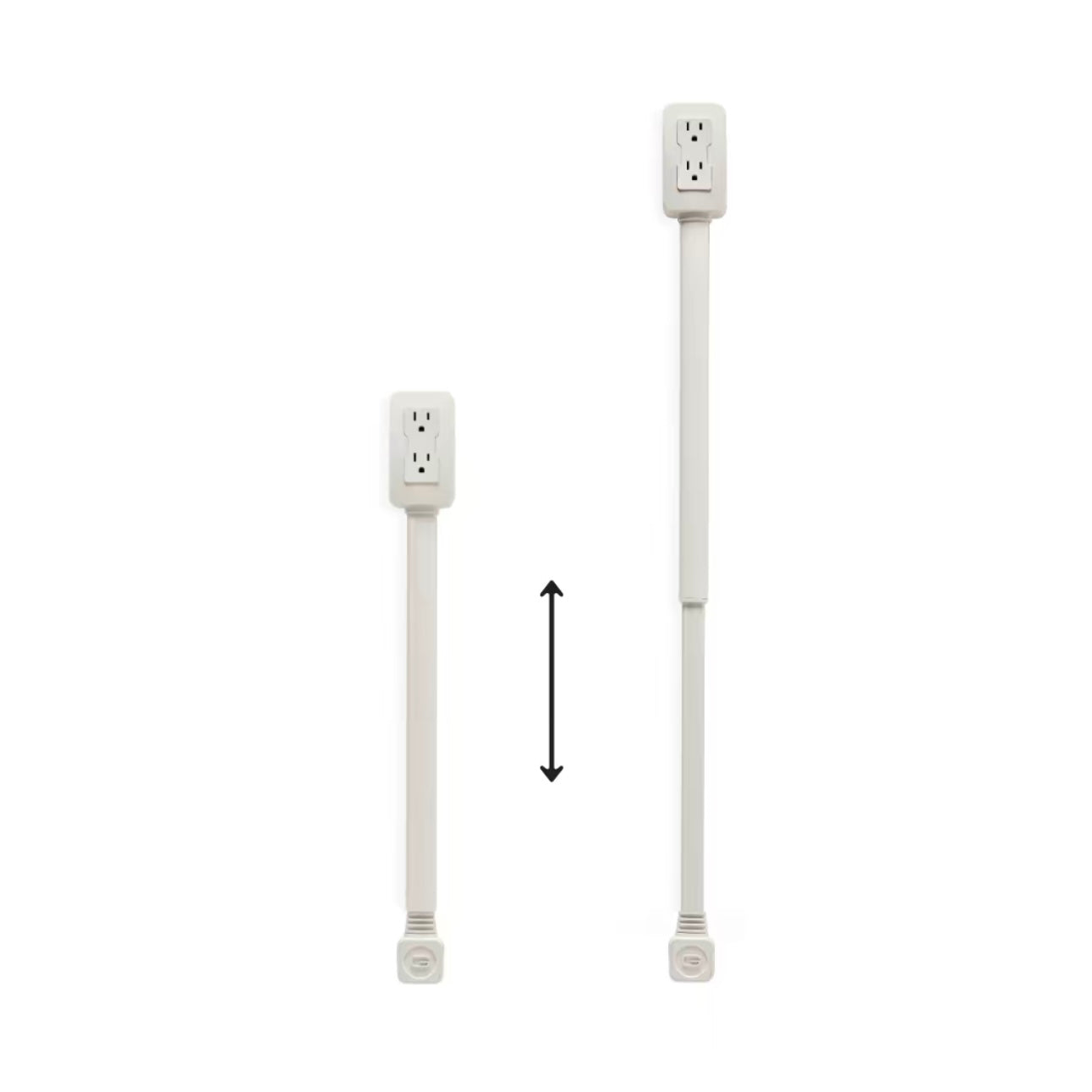 US Plug Outlet Extender with USB-C Fast Charging – 75cm Flexible Extension